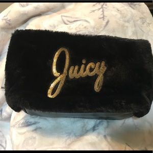 Juicy Faux Fur Beauty Bag NWT